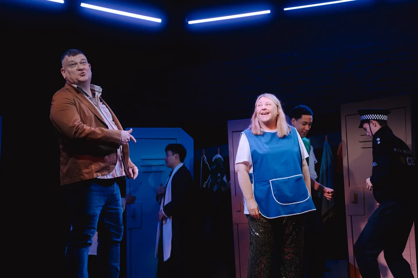 The Big Ange company on stage at Live Theatre, Newcastle