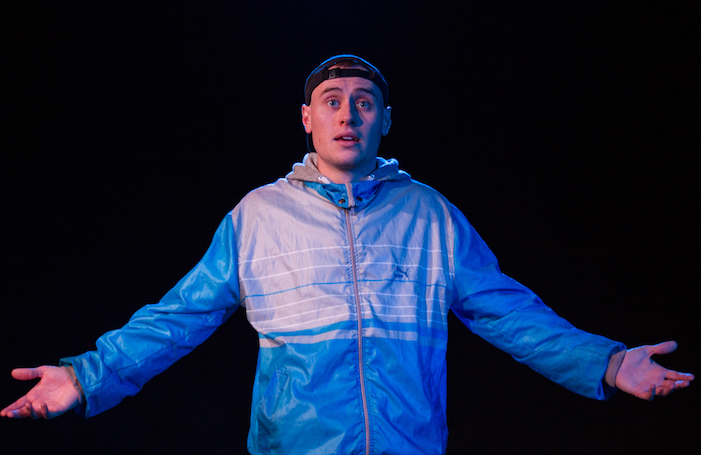 Will Mytum performing FCUK'D on stage