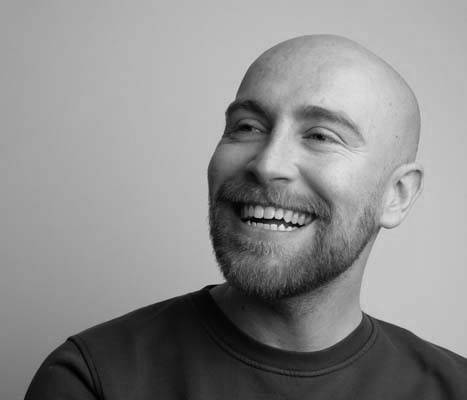 Riley Jones portrait in black and white