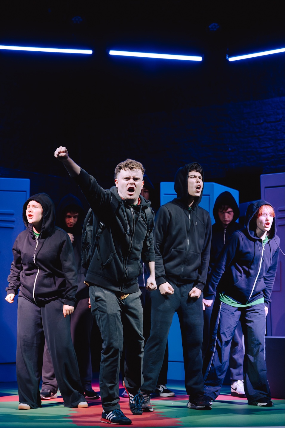 Big Ange in performance at Live Theatre, production photograph 1