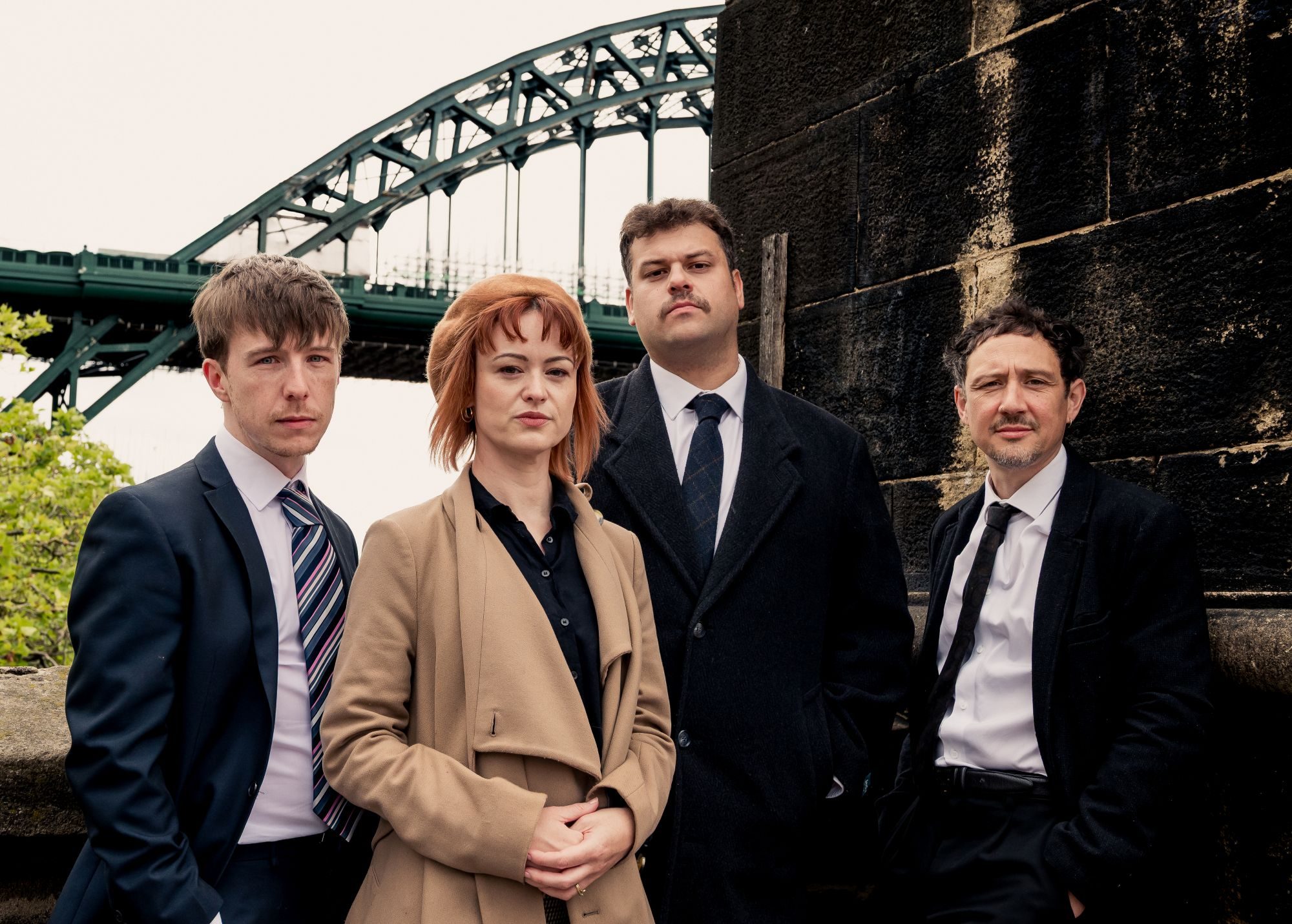 Ryan Nolan, Sam Neale, Jack Robertson and Scott Turnbull, the cast of Our Friends in the North
